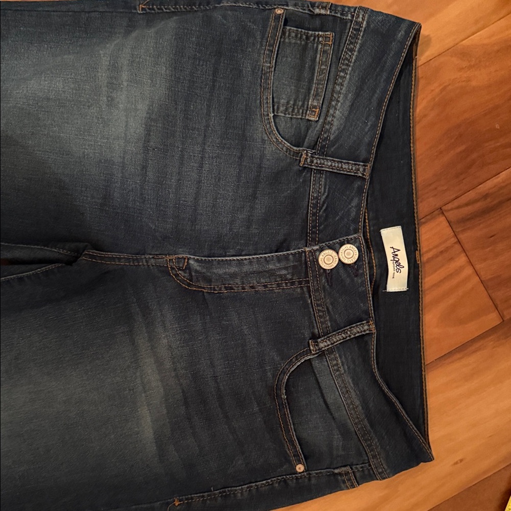 Dark Blue Straight Leg Women's Jeans - Picture 2 of 7